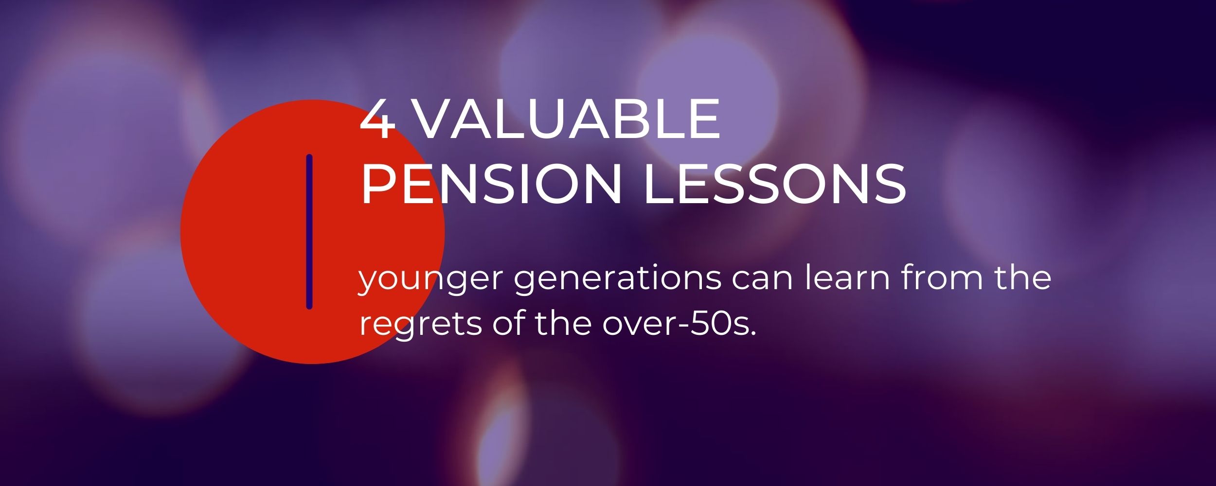 4 pensions lessons