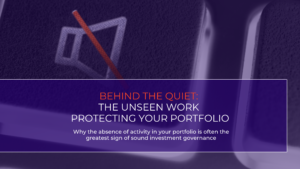Banner Behind the Quiet The Unseen Work Protecting Your Portfolio